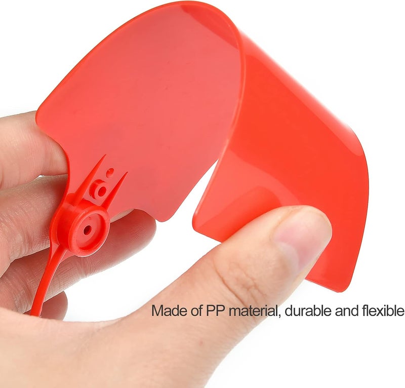 LeadSeals 100 Plastic Shipping Tags - Waterproof, Writable, Hanging Tags with One Red Marker Pen - Image 3